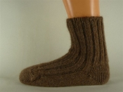 Alpaka Fu�w�rmer - braunmeliert