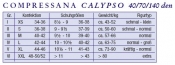 Compressana Calypso Schenkelstrümpfe - 70 den ohne Haftband
